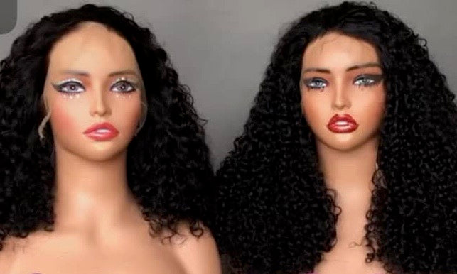 Raw French Curl Wig – Transparent Lace