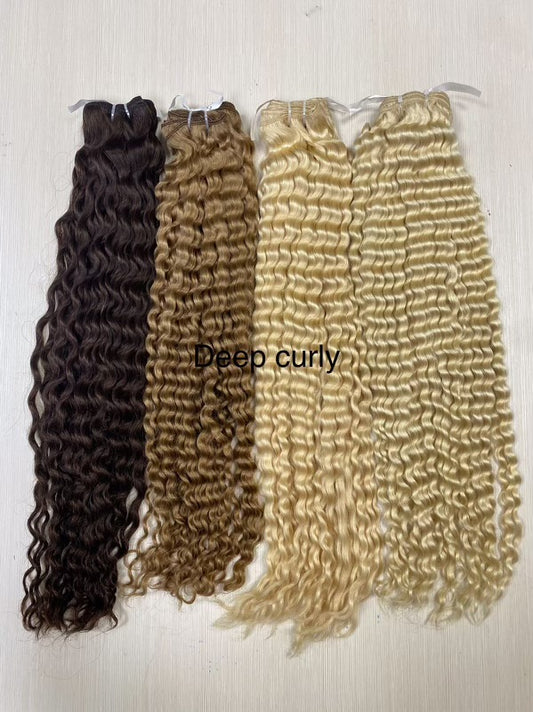 Deep Curly Bundles – 100% Raw Human Hair